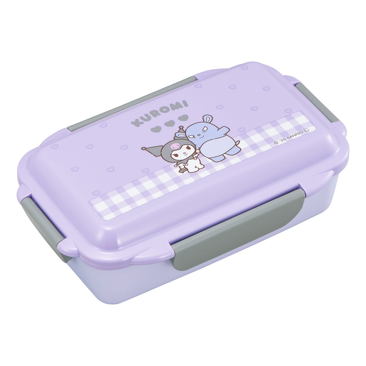 弁当箱 500ml ランチボックス 仕切付 クロミ ( お弁当箱 食洗機対応 レンジ対応 一段 ドーム蓋 日本製 食洗機OK レンジOK お弁当 弁当 4点ロック 仕切り付き 女性 女子 )