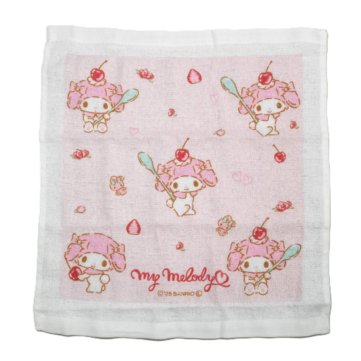おしぼりセット マイメロディ ( ケース お手拭き タオル ハンカチ ハンドタオル 抗菌 子供 おしぼりタオル おしぼりケース ケース付 給食 幼稚園 保育園 キッズ )