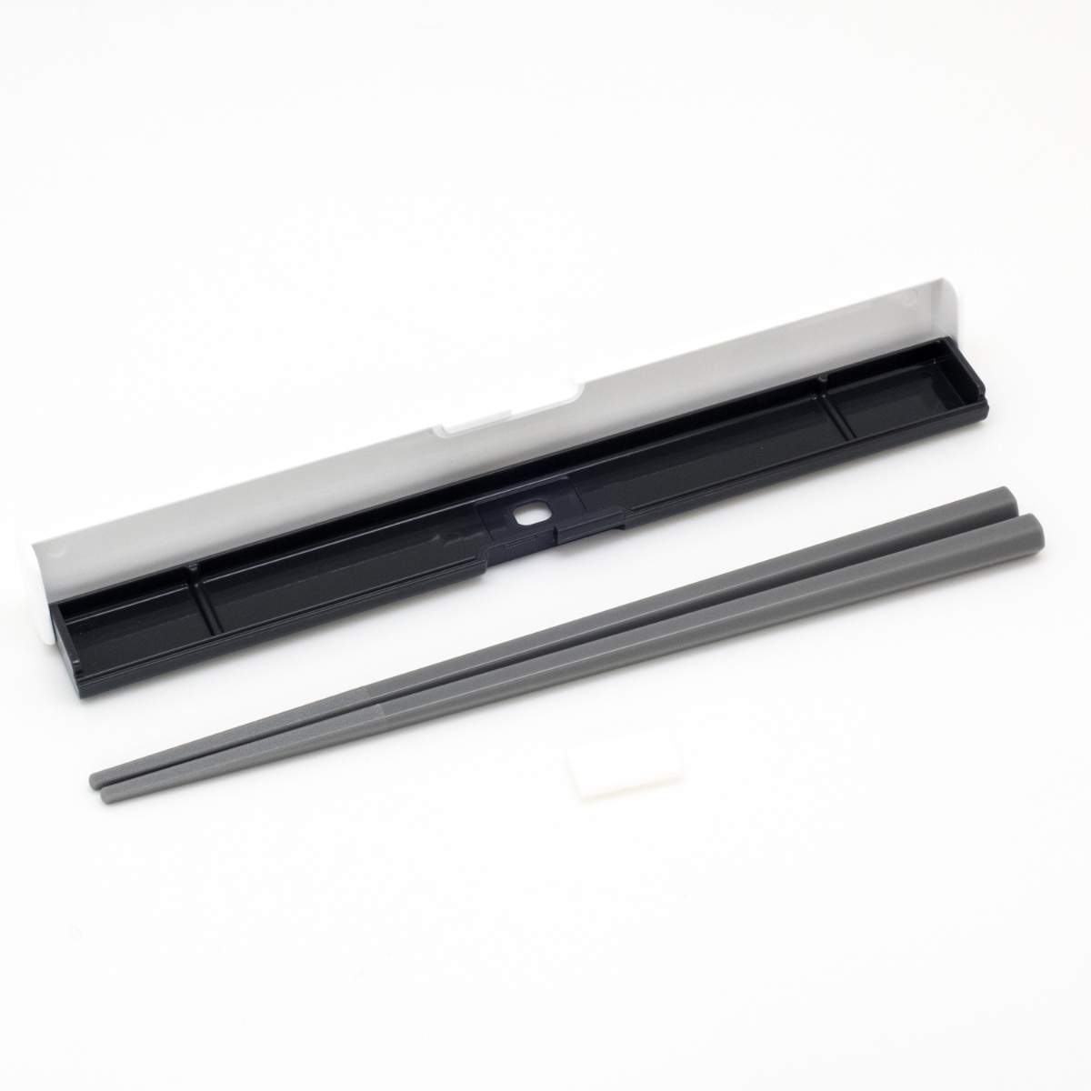 箸箱セット ねこちゃん スリム ( 箸 食洗機対応 19.5センチ お箸 箸箱 はし箱 セット 音が鳴らない 子供 日本製 食洗機OK 給食 お弁当用 携帯箸 弁当 お弁当 携帯用 幼稚園 保育園 キッズ )