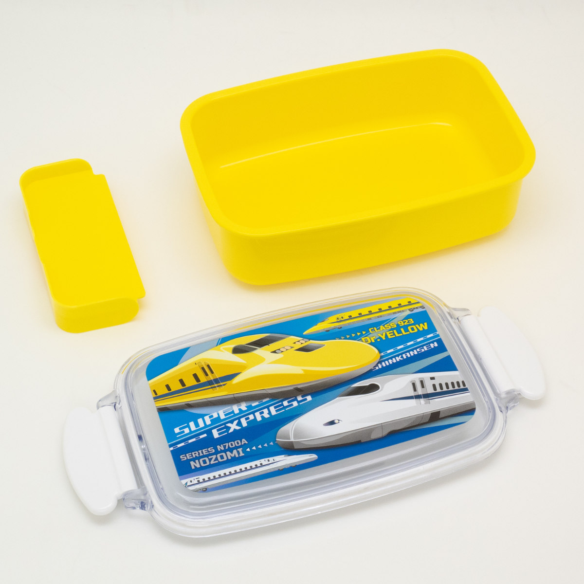 弁当箱 500ml ランチボックス 仕切付 新幹線 ( お弁当箱 レンジ対応 食洗機対応 1段 角型 子供 日本製 電子レンジ対応 キッズ 仕切り付 弁当 お弁当 幼稚園 保育園 )