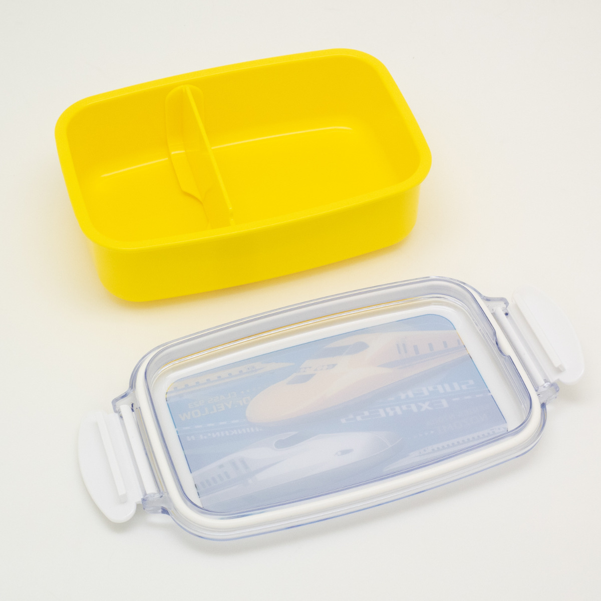 弁当箱 500ml ランチボックス 仕切付 新幹線 ( お弁当箱 レンジ対応 食洗機対応 1段 角型 子供 日本製 電子レンジ対応 キッズ 仕切り付 弁当 お弁当 幼稚園 保育園 )