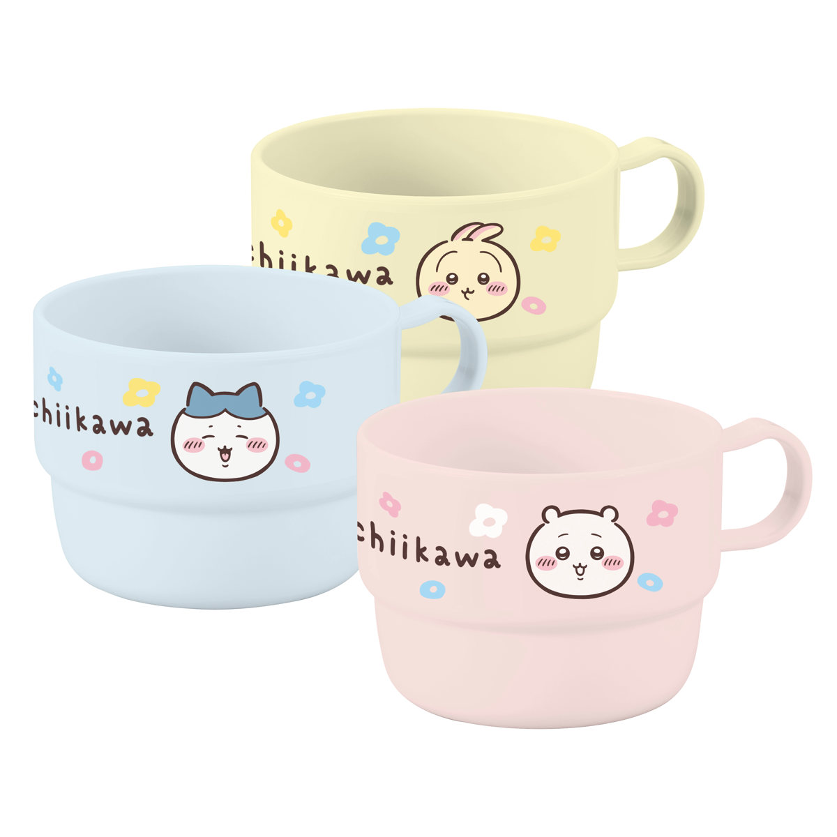 コップ アニメちいかわ 3個セット （ 230ml 食洗機対応 電子レンジ対応 プラスチック カップ 食器 日本製 軽い 軽量 割れにくい かわいい キャラクター ちいかわ ）