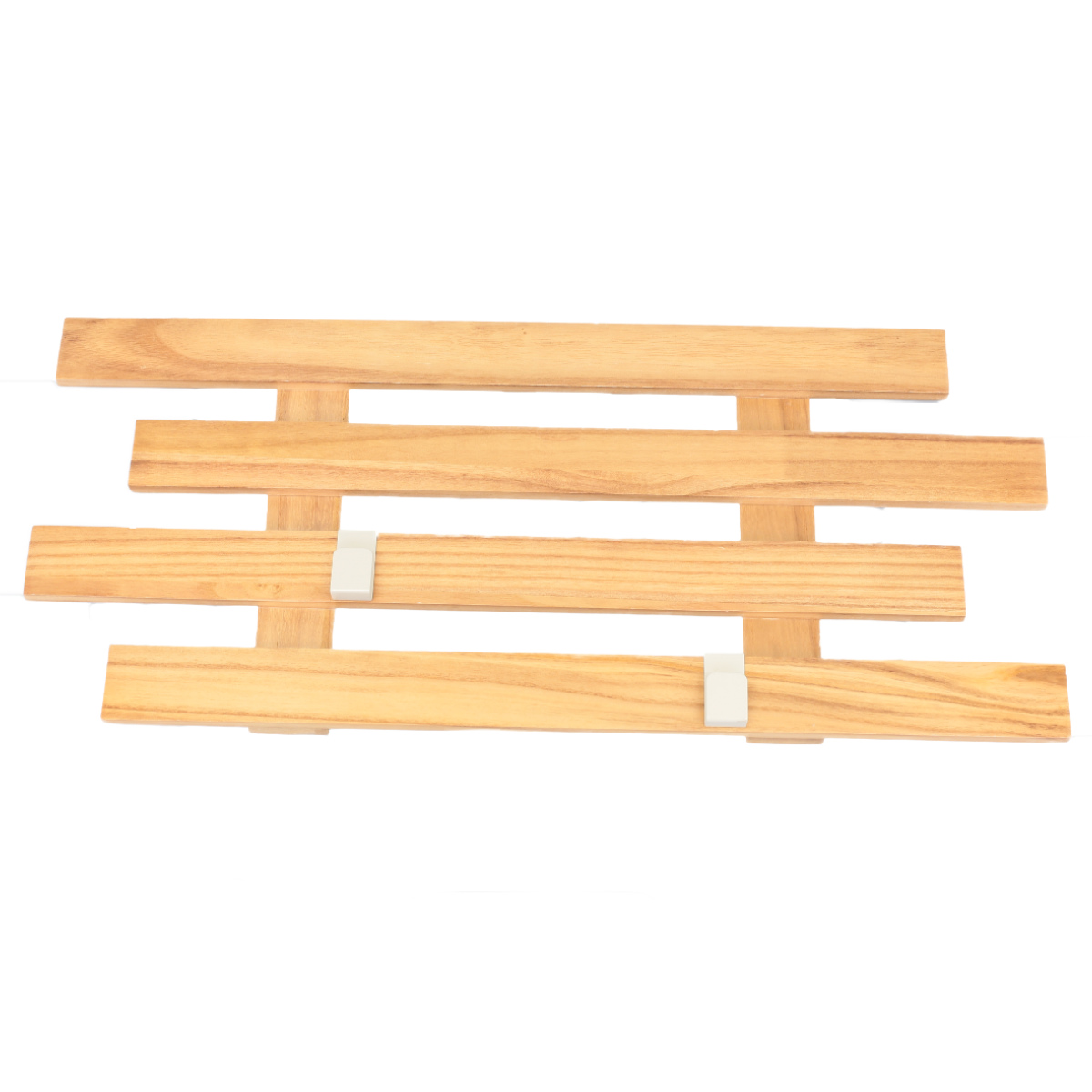 壁掛け すのこ 幅66×奥行3×高さ29cm 壁に付けられるすのこ 4段 フック 2個付き ( 壁面収納 収納 ラダーラック 壁面ラック スノコ フック2個 飾り棚 ディスプレイ インテリア 棚 木製 木目 ウォールフック 小物掛け 石膏ボード用 ) 【ダークブラウン】 ダークブラウン