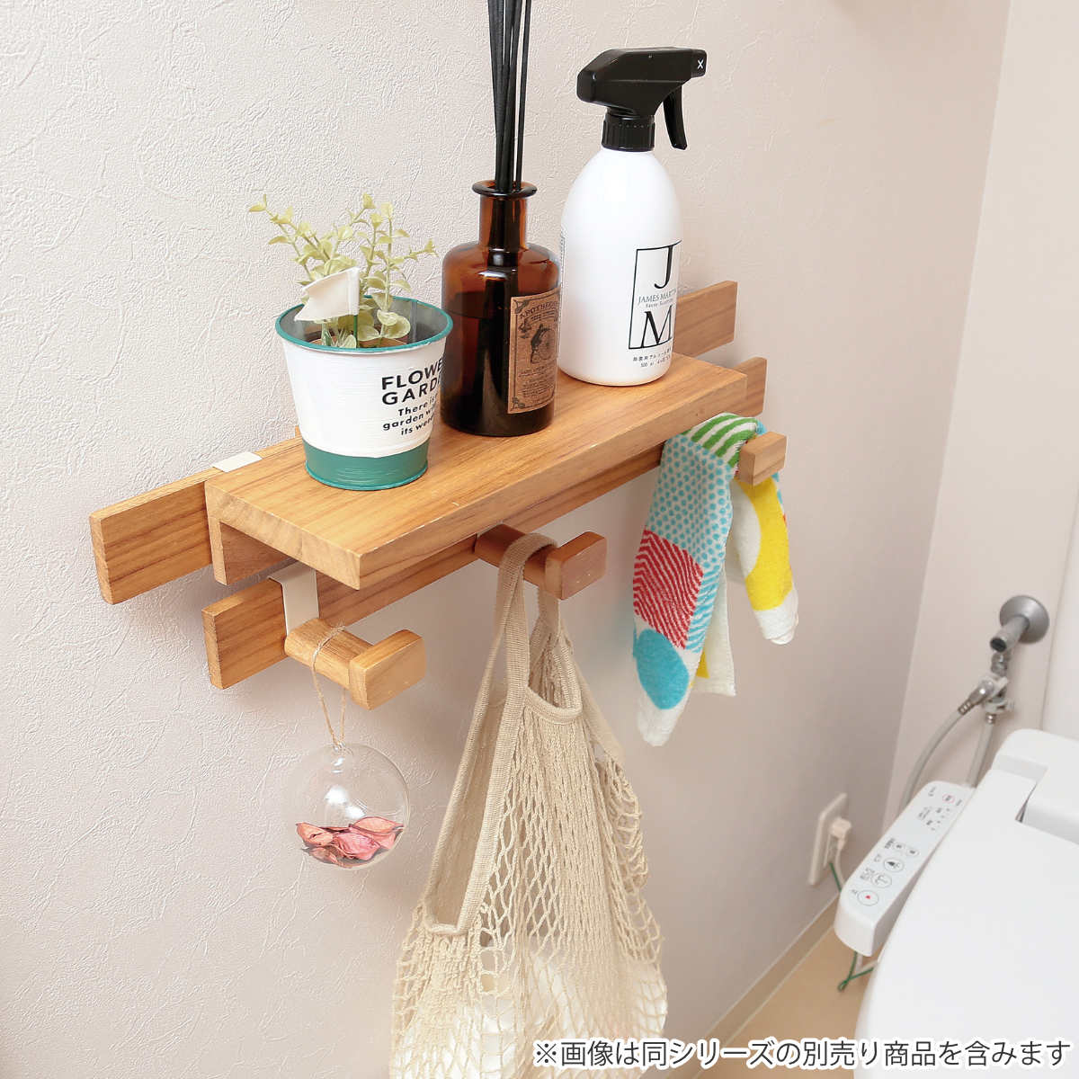 棚 35cm すのこに掛けられる家具 オプション パーツ 飾り棚 ( シェルフ ウォールシェルフ 飾り台 部品 すのこに掛けられる 木製 ディスプレイ インテリア 小物置き 木目調 おしゃれ カスタマイズ ) 【ダークブラウン】 ダークブラウン