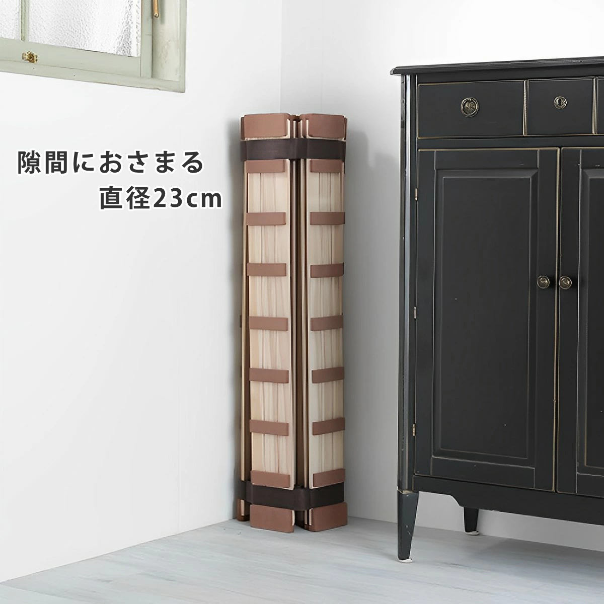 すのこベッド ロール式 シングル 薄型軽量 天然木 ( スノコ すのこ マット 折りたたみ 桐 布団 ふとん 下 布団干し 簡単 湿気 カビ 対策 薄い 軽い 完成品 )