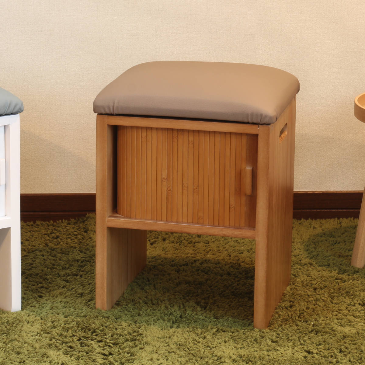 木製 スツール 蓋付き収納ボックス ブラウン 木製 スツール 蓋付き収納ボックス ブラウン