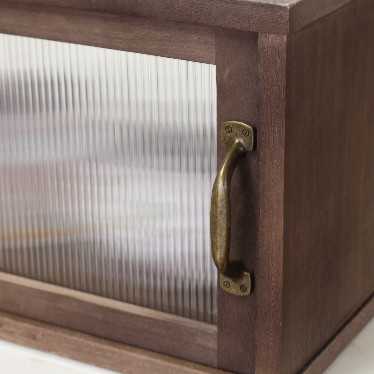 カウンター上収納 アンティーク風 カウンター上収納庫 幅60cm キッチン ( カウンターラック カップボード スパイスラック 卓上ラック ショーケース 引き戸 調味料ラック カウンター上 卓上 台所収納 木製 コンパクト スリム )