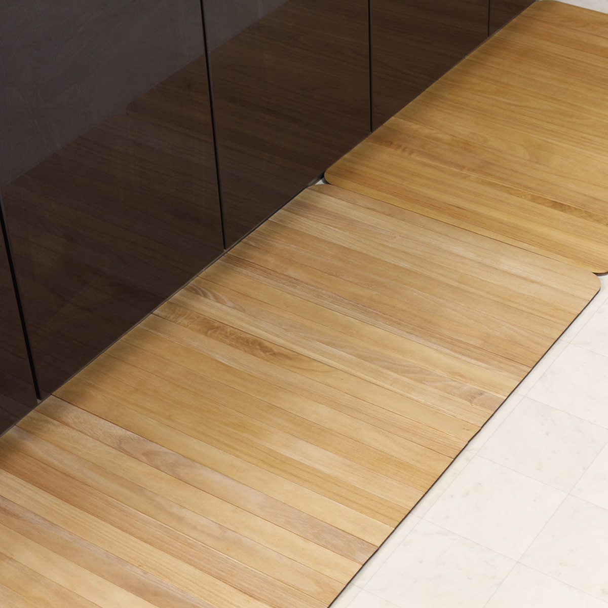 キッチンマット kirisai 桐のキッチンマット 60×120cm ( マット キッチン 桐 天然 キッチンシート 台所マット 拭けるキッチンマット 桐マット 撥水 ズレない すべり止め 傷防止 汚れ防止 拭ける 日本製 )