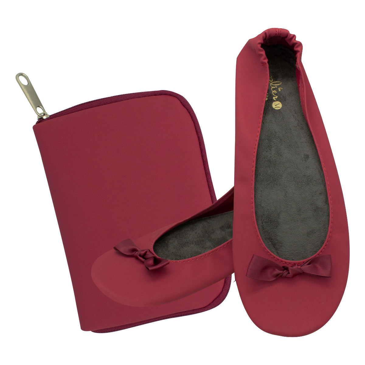 携帯スリッパ バトゥ ケイタイスリッポンS ( 折りたたみ レディース おしゃれ ルームシューズ スリッパ 携帯シューズ 専用ケース付き 携帯 入学式 卒業式 入園式 卒園式 滑り止め ) 【ベージュ】 ベージュ