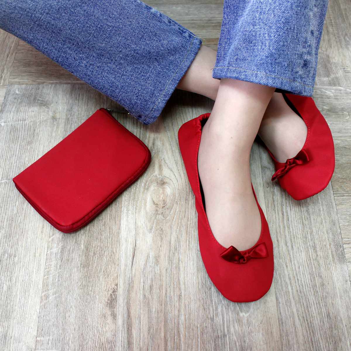 携帯スリッパ バトゥ ケイタイスリッポンS ( 折りたたみ レディース おしゃれ ルームシューズ スリッパ 携帯シューズ 専用ケース付き 携帯 入学式 卒業式 入園式 卒園式 滑り止め ) 【ベージュ】 ベージュ