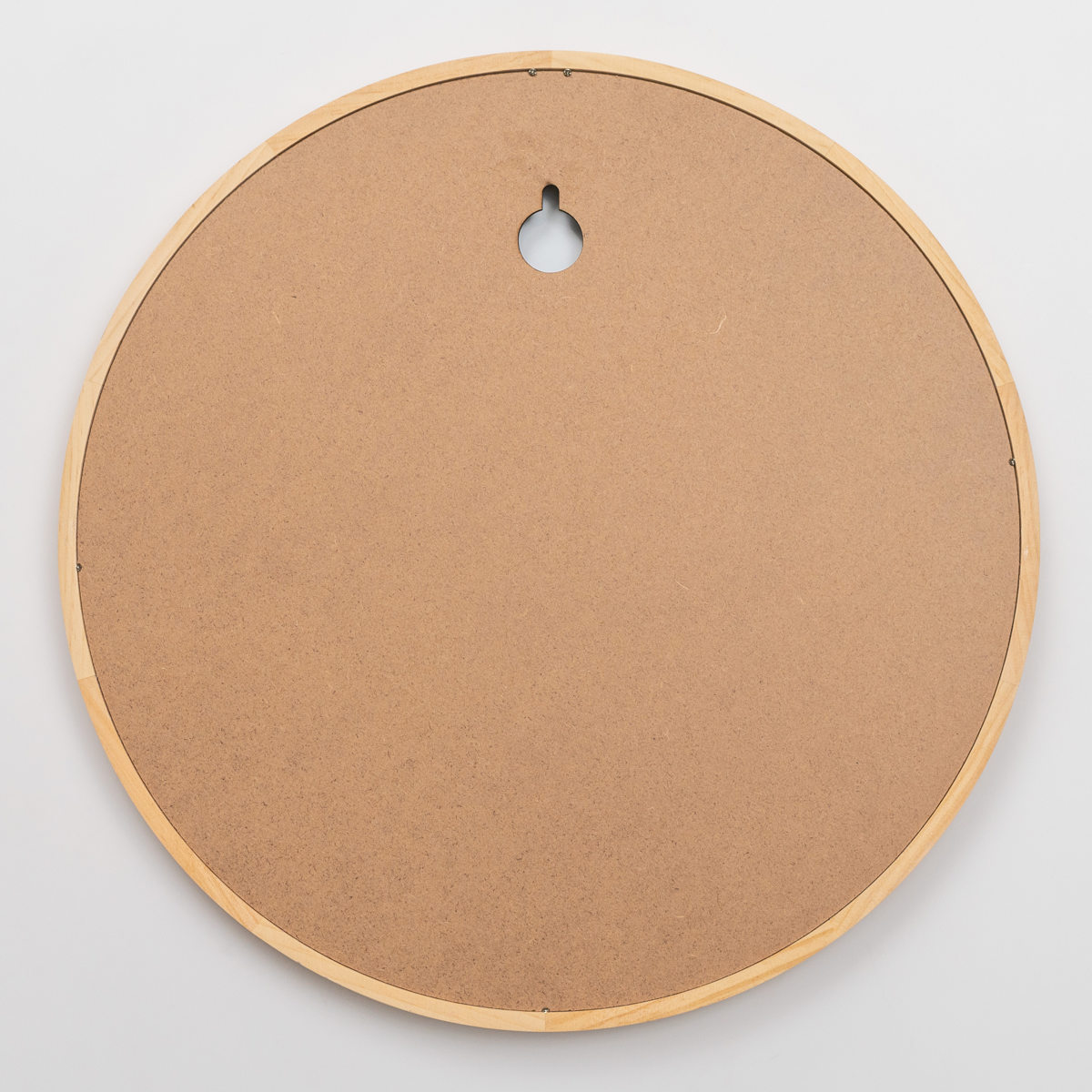 ウォールミラー 丸型 木製フレーム 直径46.5cm アコウスティック ( 鏡 ミラー 天然木 無垢 パイン材 丸 円形 北欧 ブラウン ナチュラル おしゃれ シンプル インテリア ) 【ブラウン】 ブラウン