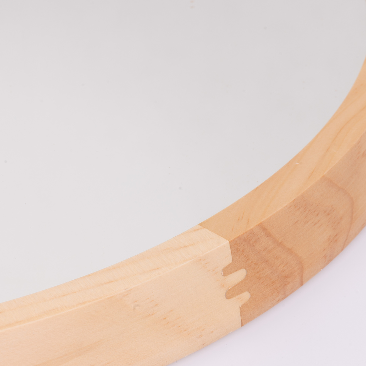 ウォールミラー 丸型 木製フレーム 直径46.5cm アコウスティック ( 鏡 ミラー 天然木 無垢 パイン材 丸 円形 北欧 ブラウン ナチュラル おしゃれ シンプル インテリア ) 【ブラウン】 ブラウン