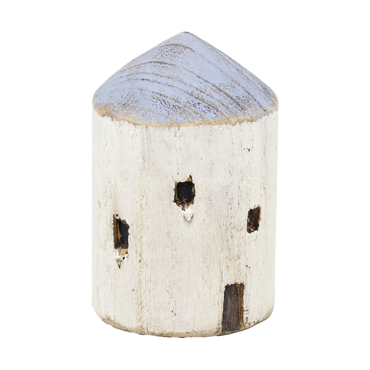 ノルディス 古木のオブジェ まるいお家S （ 置き物 オブジェ インテリア 飾り 家 おうち 建物 手のひらサイズ コンパクト 天然木 木製 かわいい おしゃれ ハンドメイド 飾る 街並み 風景 ミニチュア 玄関 トイレ リビング ニッチ ）