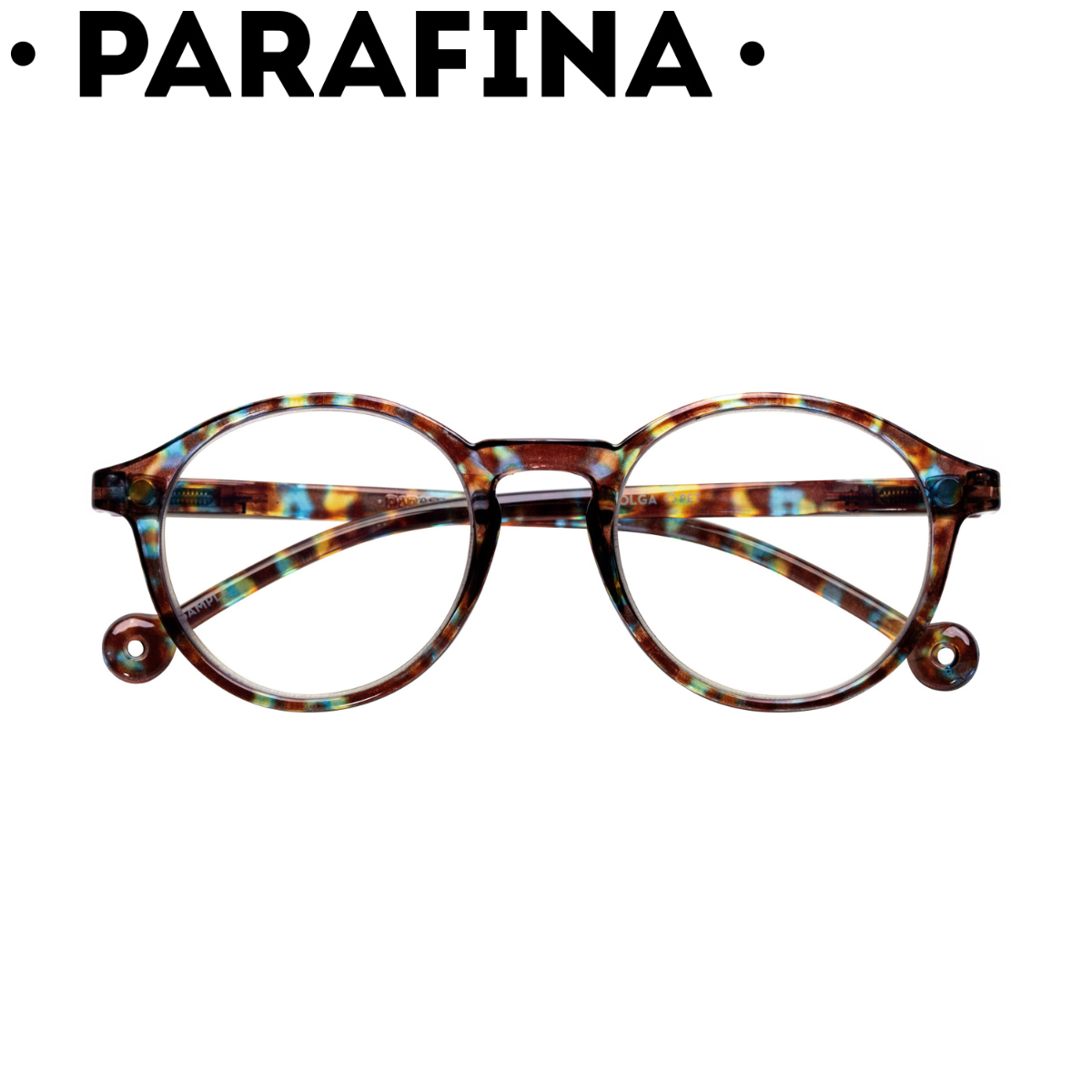 リーディンググラス PARAFINA VOLGA TRT BLUE 0.00〜2.5 ブルーライトカット （ 老眼鏡 メガネ おしゃれ 軽量 フレーム 眼鏡 めがね ブル