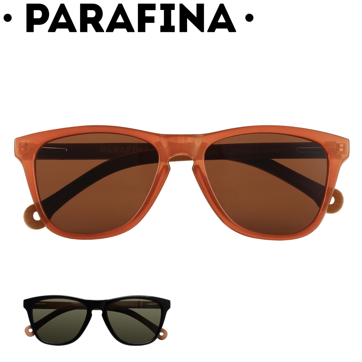 サングラス PARAFINA OLA リサイクル素材 （ カラーレンズ メガネ 軽量 フレーム 眼鏡 めがね ファッショングラス UVカット 男女兼用 紫