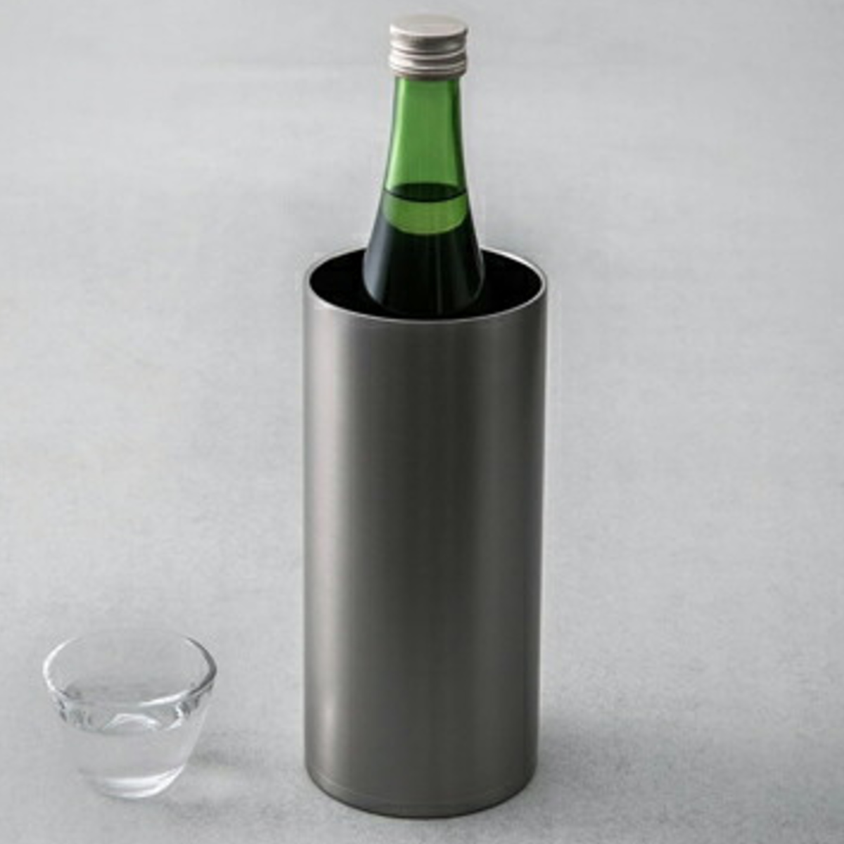 クーラー 冷酒クーラー ステンレス製 真空二重構造 ( ステンレス 保冷 おうち居酒屋 酒器 お酒 酒 冷酒 ワインクーラー ワイン ペットボトル おしゃれ シンプル スタイリッシュ )