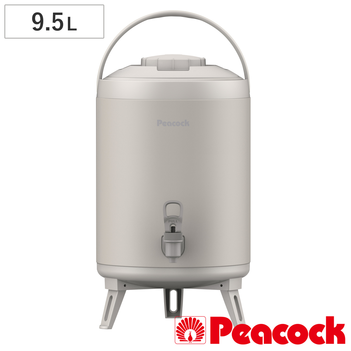 ウォータージャグ キーパー 9.5L （ 保冷 保温 スポーツジャグ ウォーターキーパー 9.5リットル オシャレ サーバー タンク ライトグレー グレー シンプル 日本製 国産 広口 二重ぶた ）