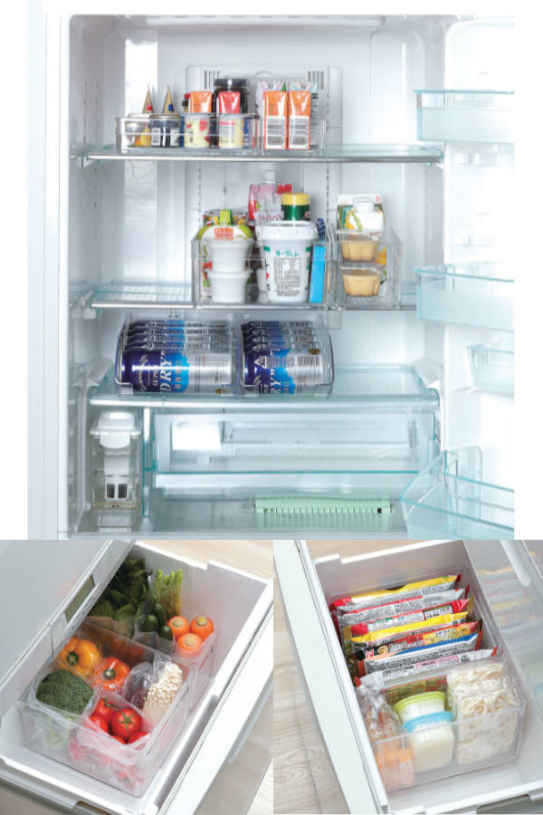 dショッピング |冷蔵庫収納 冷蔵庫 収納ケース 深型 冷蔵室収納トレー 