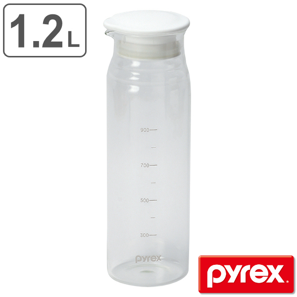 Dショッピング ポット ピッチャー 冷水筒 1 2l Pyrex パイレックス クールポット 耐熱ガラス 水差し ジャグ ドリンクピッチャー ガラス 耐熱 熱湯 目盛り付き ウォーターポット 麦茶ポット 目盛り 麦茶 冷茶 おしゃれ カテゴリ ティー用品の販売できる商品