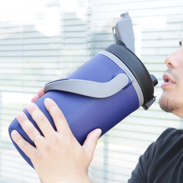 水筒 ジャグ 2L 保冷 直飲み スポーション ワンタッチローダージャグ ( 大容量 直のみ 2リットル スポーツ 保冷専用 スポーツジャグ スポーツボトル じかのみ 2リットル 直のみ スポーツドリンク対応 広口 ハンドル付き ) 【ブルー】 ブルー