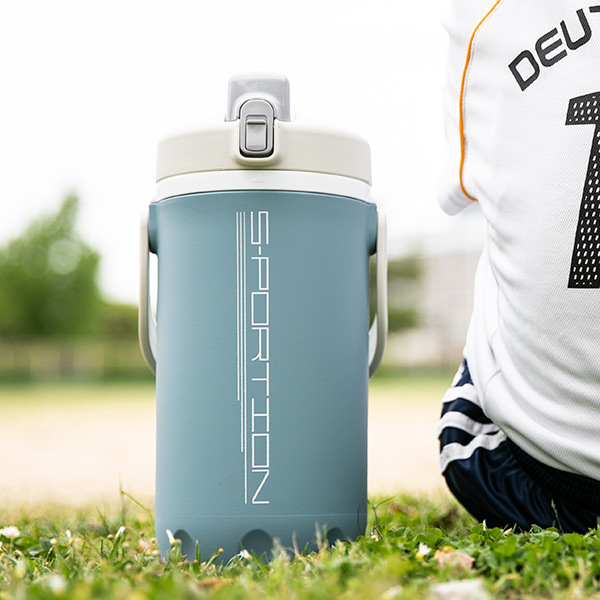 水筒 ジャグ 2L 保冷 直飲み スポーション ワンタッチローダージャグ ( 大容量 直のみ 2リットル スポーツ 保冷専用 スポーツジャグ スポーツボトル じかのみ 2リットル 直のみ スポーツドリンク対応 広口 ハンドル付き ) 【ブルー】 ブルー