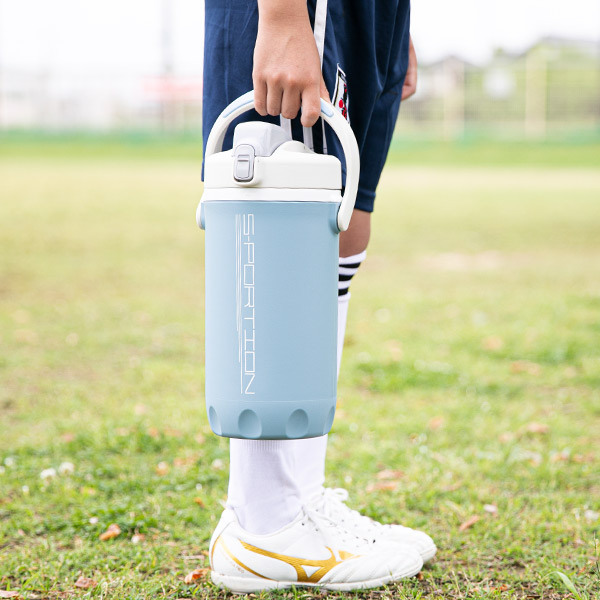 水筒 ジャグ 2L 保冷 直飲み スポーション ワンタッチローダージャグ ( 大容量 直のみ 2リットル スポーツ 保冷専用 スポーツジャグ スポーツボトル じかのみ 2リットル 直のみ スポーツドリンク対応 広口 ハンドル付き ) 【ブルー】 ブルー