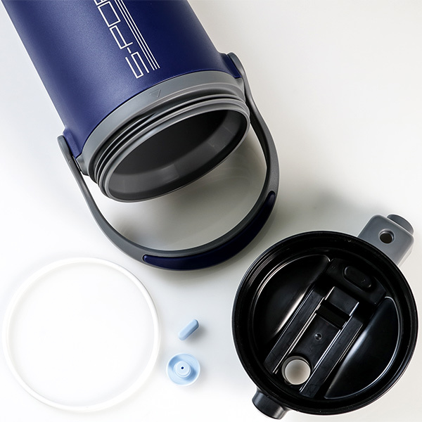 水筒 ジャグ 2L 保冷 直飲み スポーション ワンタッチローダージャグ ( 大容量 直のみ 2リットル スポーツ 保冷専用 スポーツジャグ スポーツボトル じかのみ 2リットル 直のみ スポーツドリンク対応 広口 ハンドル付き ) 【ブルー】 ブルー