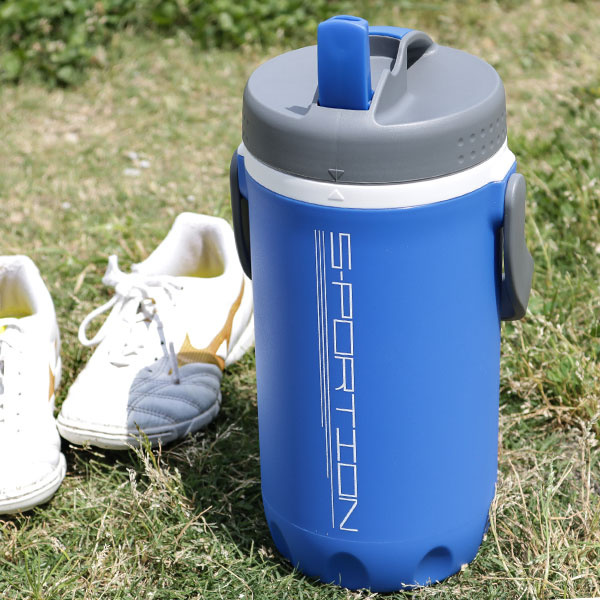 水筒 ジャグ 2L 保冷 直飲み パーソナルジャグ スポーション ( 大容量 直のみ 2リットル スポーツ 保冷専用 ワンタッチ スポーツジャグ スポーツボトル じかのみ 2リットル 直のみ スポーツドリンク対応 広口 ハンドル付き )
