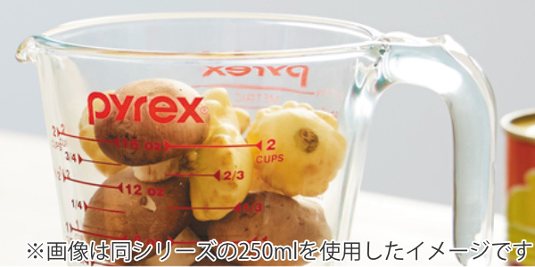 dショッピング |計量カップ 500ml 耐熱ガラス パイレックス PYREX メジャーカップ 取っ手付き （ 耐熱 ガラス 500 計量 カップ  目盛 食洗機 電子レンジ オーブン 対応 冷凍 冷蔵 保存 オーブン対応 強化ガラス 目盛り付き 調理 衛生的 ） | カテゴリ：計量器具の販売 ...