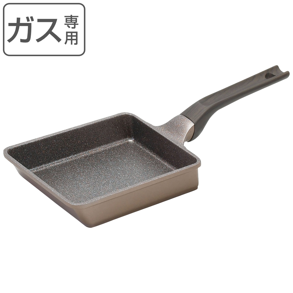玉子焼き器 15×18cm 菜箸が置ける メガストーン卵焼き器