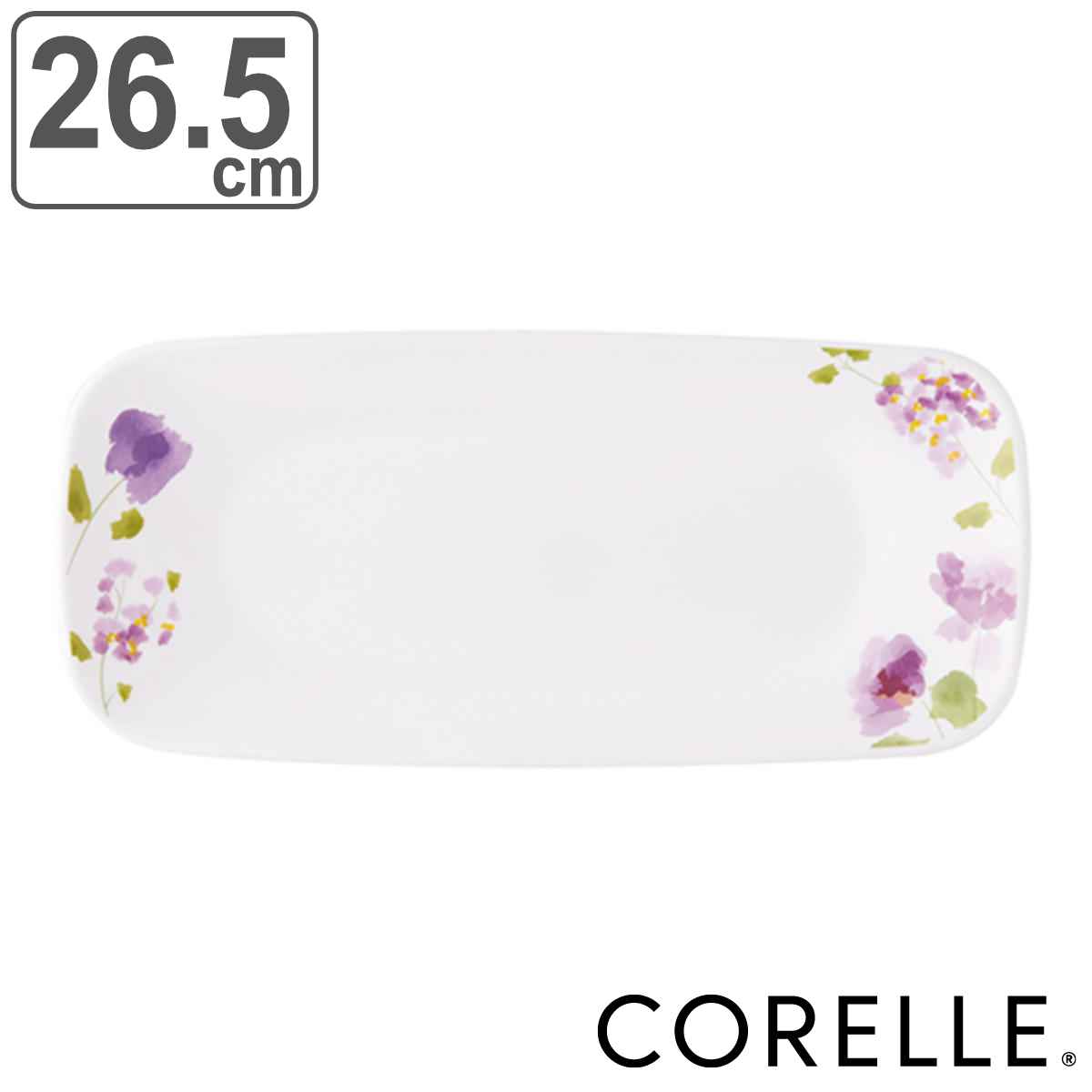 プレート 26.5cm 長皿 コレール CORELLE バイオレットミスト （ 食洗機
