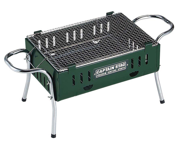 バーベキューコンロ 430 スライド式グリルオープン 網幅約43cm 3
