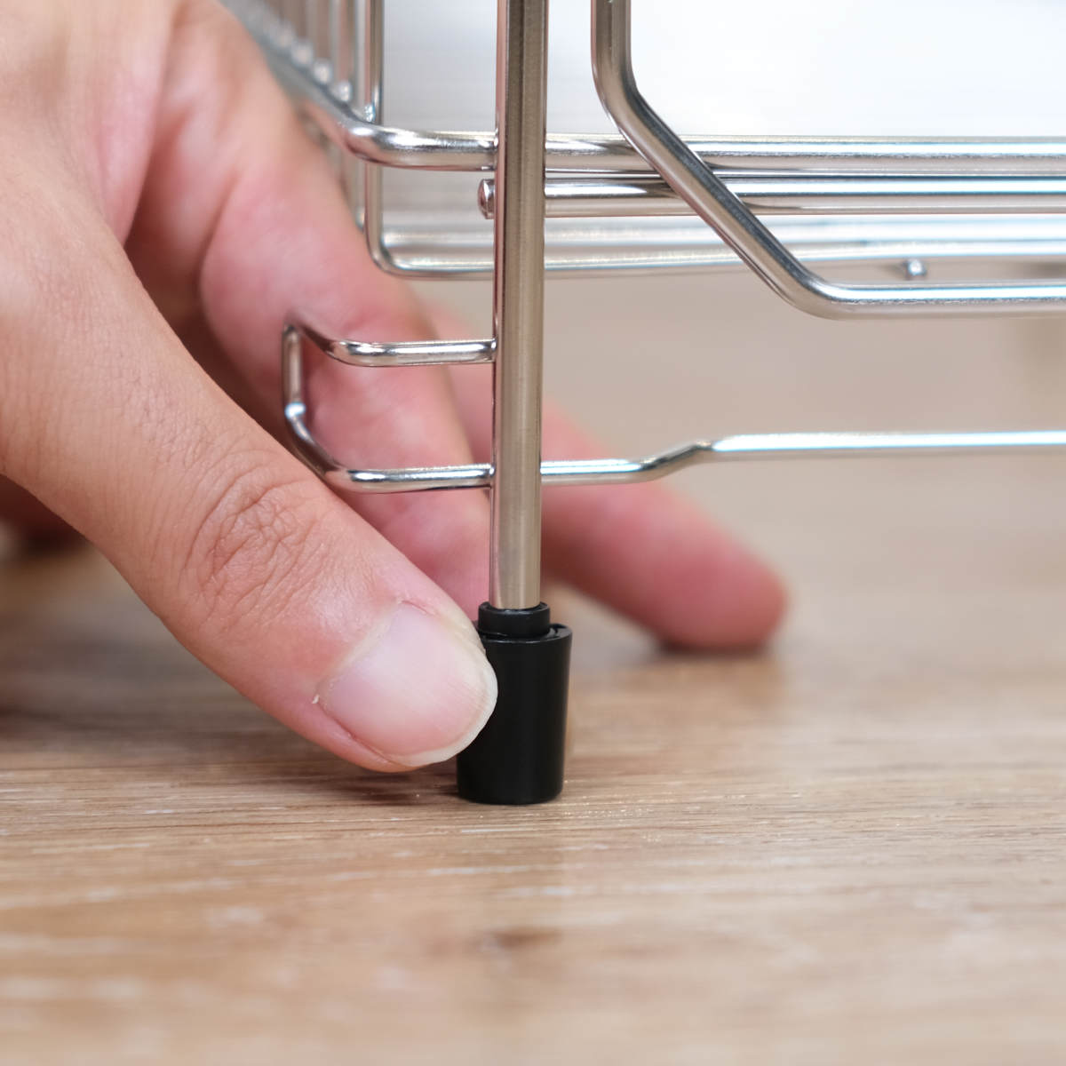 水切りラック 2段 ステンレス製 まな板受け付き アットアクア ( 水切りかご 水切りカゴ 水切りバスケット 二段 大容量 まな板受け付き シンク上 シンクサイド 水切り 洗い物 食器洗い 乾燥 )