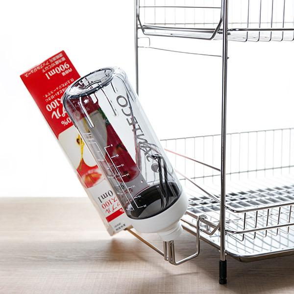 水切りラック 2段 ステンレス製 まな板受け付き アットアクア ( 水切りかご 水切りカゴ 水切りバスケット 二段 大容量 まな板受け付き シンク上 シンクサイド 水切り 洗い物 食器洗い 乾燥 )