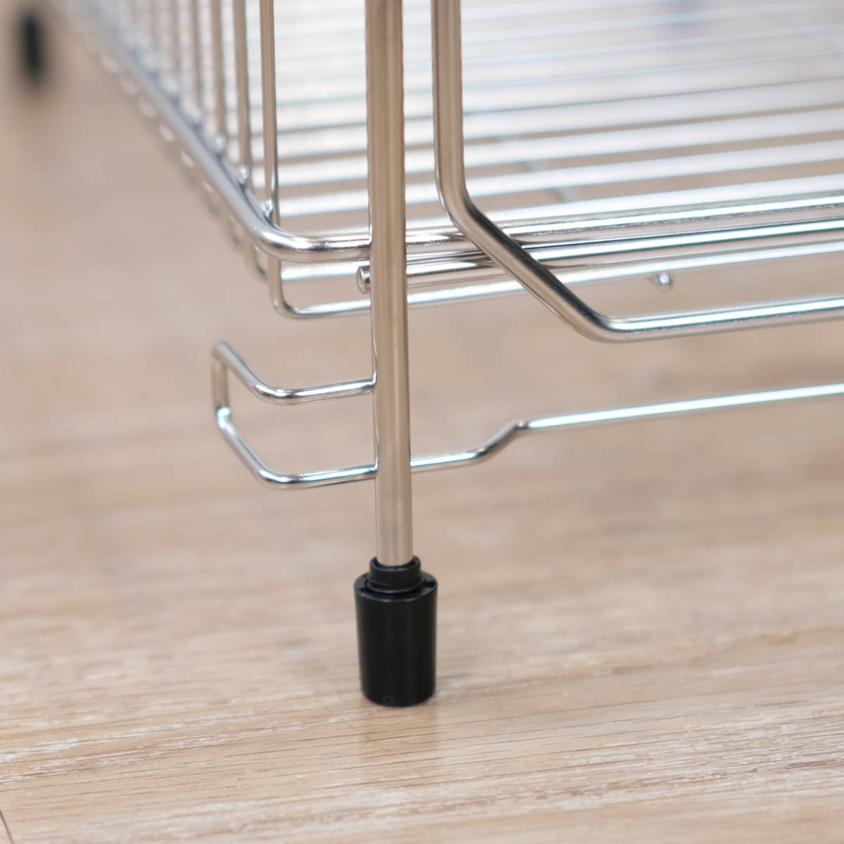 水切りラック 2段 ステンレス製 まな板受け付き アットアクア ( 水切りかご 水切りカゴ 水切りバスケット 二段 大容量 まな板受け付き シンク上 シンクサイド 水切り 洗い物 食器洗い 乾燥 )