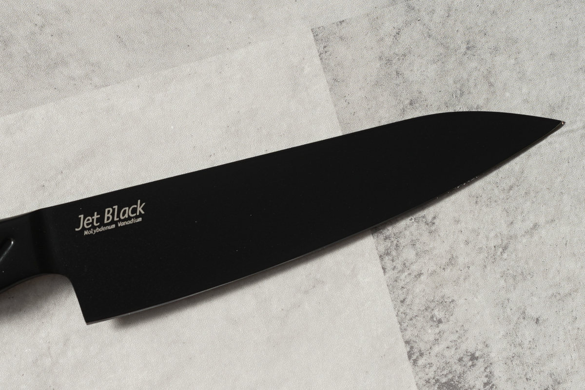 牛刀 18cm Jet Black （ 料理包丁 万能包丁 文化包丁 一体型