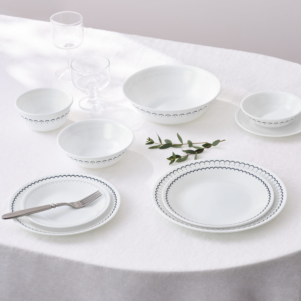 ランチプレート 21.5cm CORELLE コレールカスピアンレース ランチ皿 小 ( 強化ガラス 電子レンジ対応 食洗機対応 オーブン対応 仕切り皿 丈夫 軽い 割れにくい 3つ仕切り ワンプレート モーニングプレート 朝食 おしゃれ )
