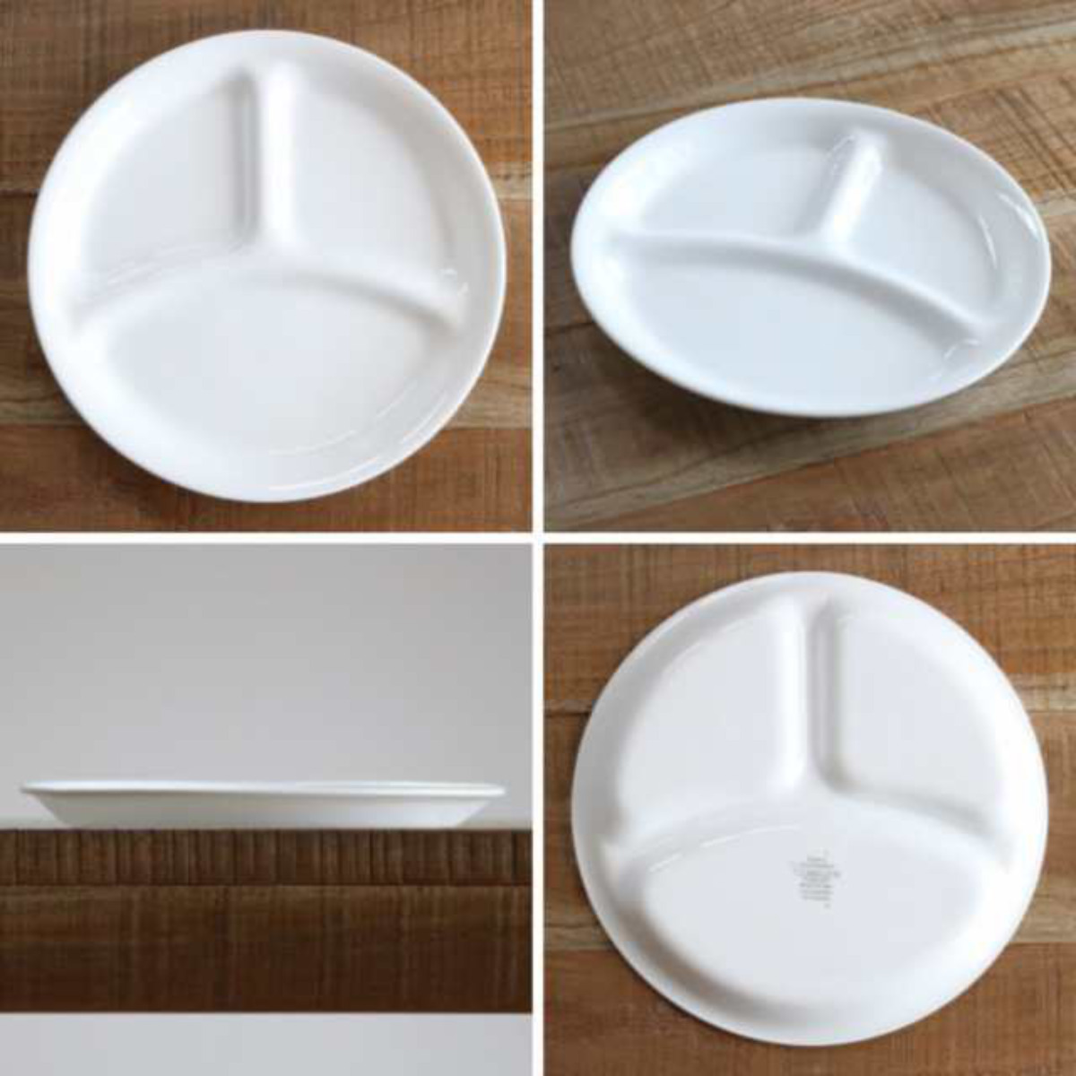 ランチプレート 21.5cm CORELLE コレールカスピアンレース ランチ皿 小 5枚セット ( 強化ガラス 電子レンジ対応 食洗機対応 オーブン対応 仕切り皿 丈夫 軽い 割れにくい 3つ仕切り ワンプレート モーニングプレート 朝食 おしゃれ )