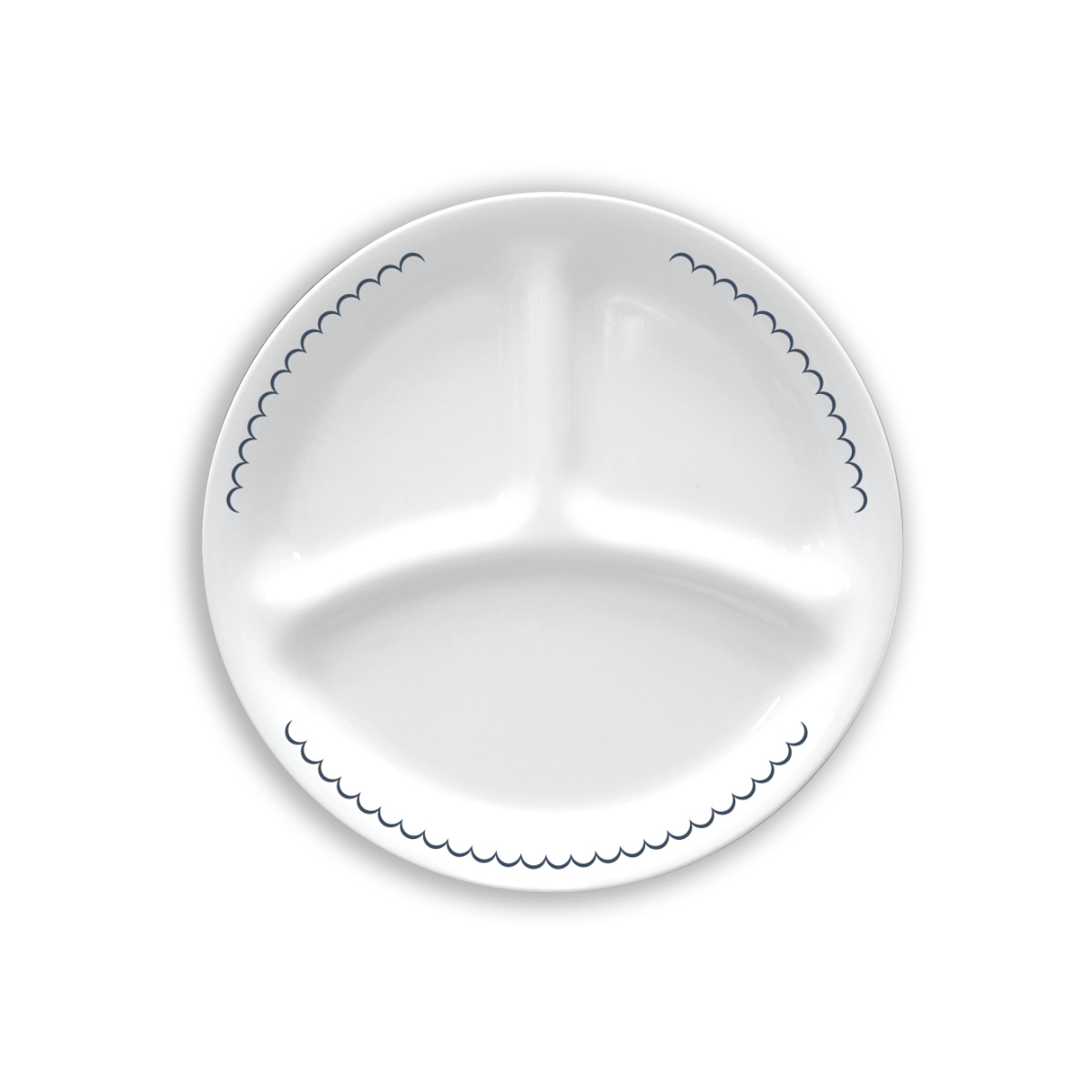 ランチプレート 21.5cm CORELLE コレールカスピアンレース ランチ皿 小 5枚セット ( 強化ガラス 電子レンジ対応 食洗機対応 オーブン対応 仕切り皿 丈夫 軽い 割れにくい 3つ仕切り ワンプレート モーニングプレート 朝食 おしゃれ )