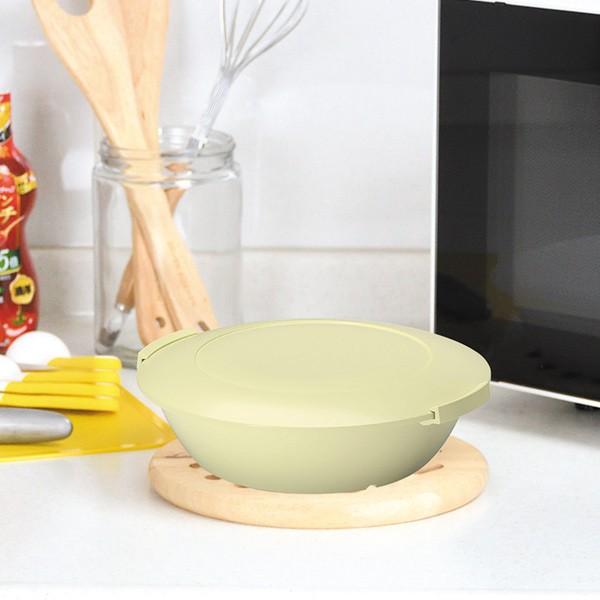 電子レンジ調理器 800ml レンチンCOOK ONE 日本製 ( 電子レンジ対応 レンジ調理 電子レンジ専用調理器 電子レンジ料理 簡単調理 火を使わない 鍋 なべ 便利グッズ 時短調理 下ごしらえ ) 【イエロー】 イエロー