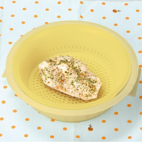 電子レンジ調理器 800ml レンチンCOOK ONE 日本製 ( 電子レンジ対応 レンジ調理 電子レンジ専用調理器 電子レンジ料理 簡単調理 火を使わない 鍋 なべ 便利グッズ 時短調理 下ごしらえ ) 【イエロー】 イエロー