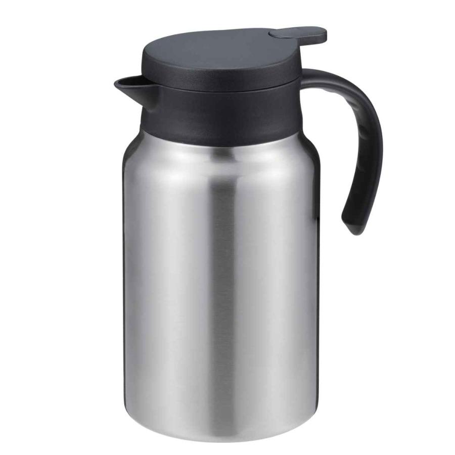 ポット 1.5L 真空断熱 保温 魔法瓶 ステンレス ( 卓上ポット ステンレスポット 保冷 保温ポット 保冷ポット 卓上 持ち手付き コーヒー 珈琲 お茶 紅茶 真空二重構造 ワンタッチ開閉 )