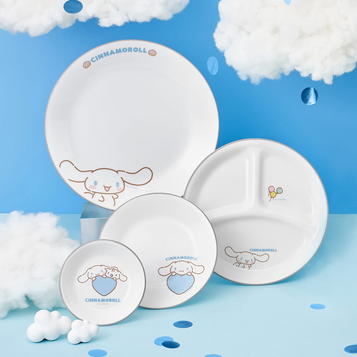 ボウル 11.5cm CORELL コレール シナモロール ライスボウル ( 強化ガラス 電子レンジ対応 食洗機対応 オーブン対応 皿 お皿 器 軽い 割れにくい おしゃれ かわいい キャラクター サラダボウル ヨーグルト 朝食 前菜 耐久性 丈夫 )