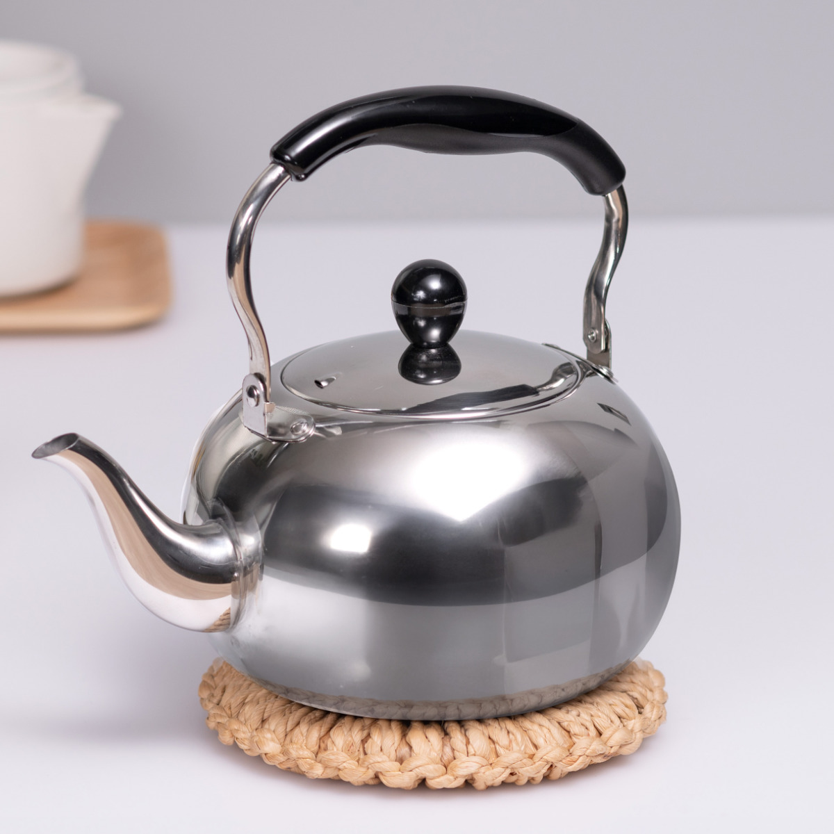 ケトル 2.5L IH対応 月のしずく ステンレス製 ( ガス火対応 やかん 湯沸かし 湯沸し ポット 2.5リットル ステンレスケトル 調理器具 キッチン用品 おしゃれ )