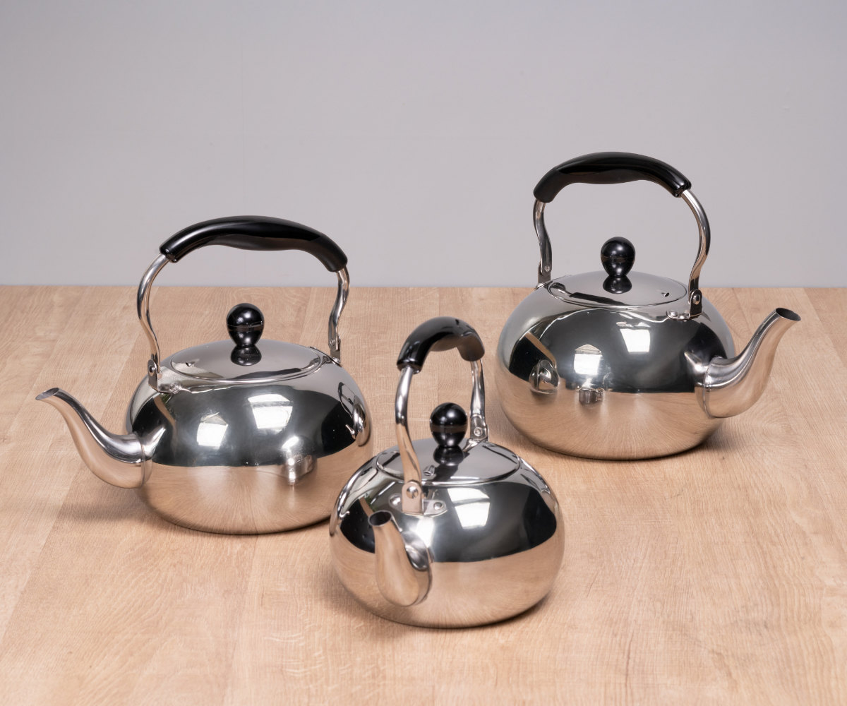 ケトル 2.5L IH対応 月のしずく ステンレス製 ( ガス火対応 やかん 湯沸かし 湯沸し ポット 2.5リットル ステンレスケトル 調理器具 キッチン用品 おしゃれ )