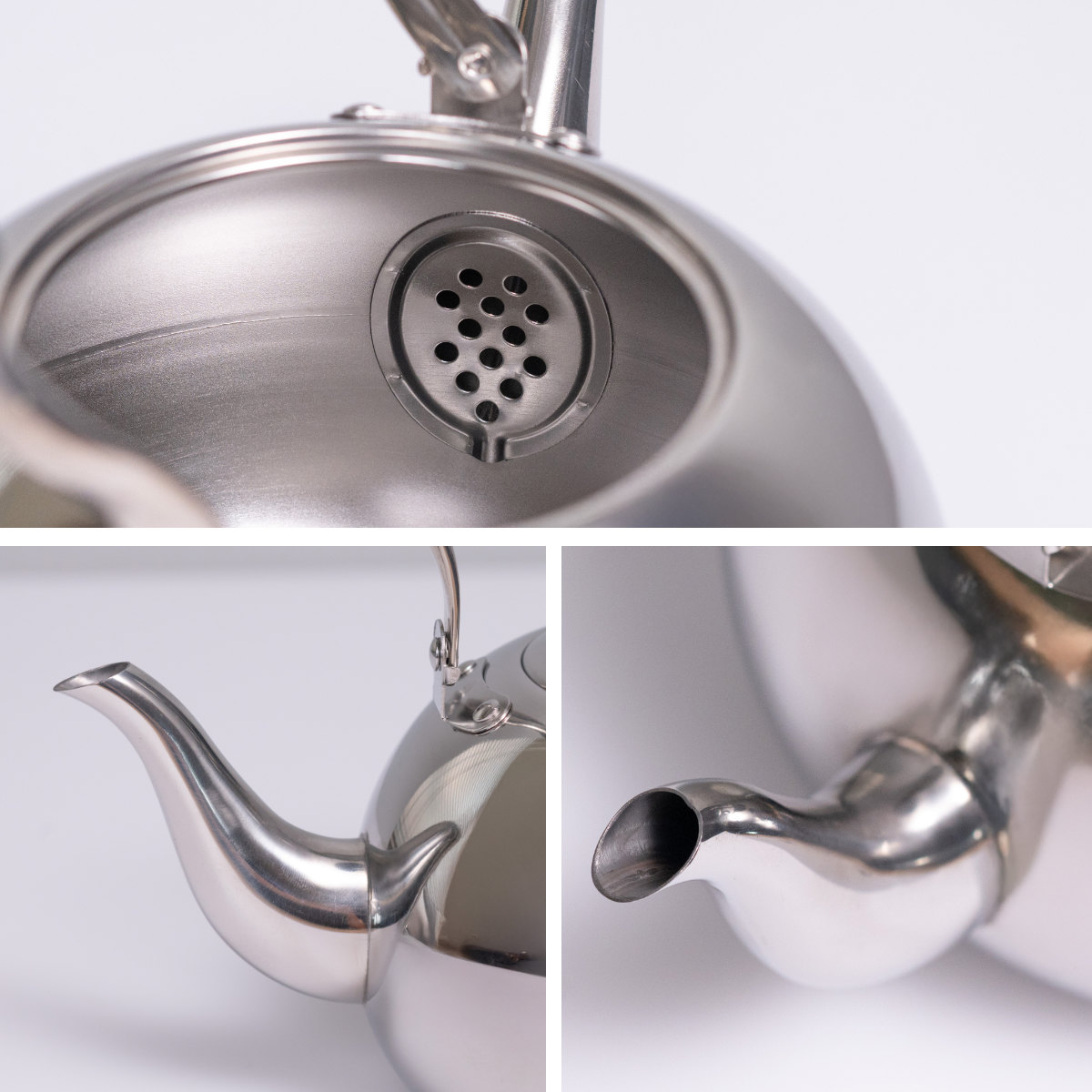 ケトル 2.5L IH対応 月のしずく ステンレス製 ( ガス火対応 やかん 湯沸かし 湯沸し ポット 2.5リットル ステンレスケトル 調理器具 キッチン用品 おしゃれ )