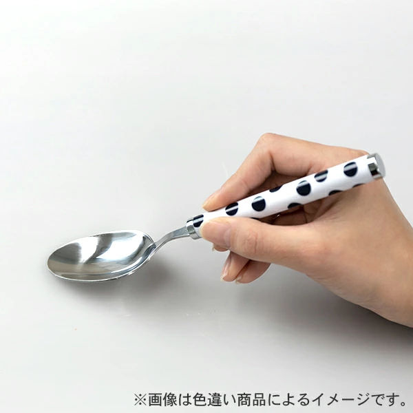 スプーン 大 セット 2本入り ステンレス ストライプ 赤 ( 洋食器 カトラリー 大きい 盛り付け カレー デザート 匙 シチュー パスタ サラダ アイス ケーキ おしゃれ )