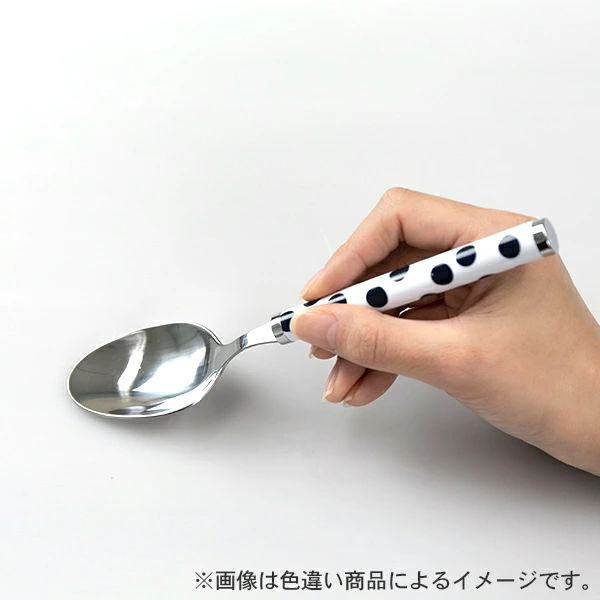 スプーン 大 セット 2本入り ステンレス ストライプ 赤 ( 洋食器 カトラリー 大きい 盛り付け カレー デザート 匙 シチュー パスタ サラダ アイス ケーキ おしゃれ )