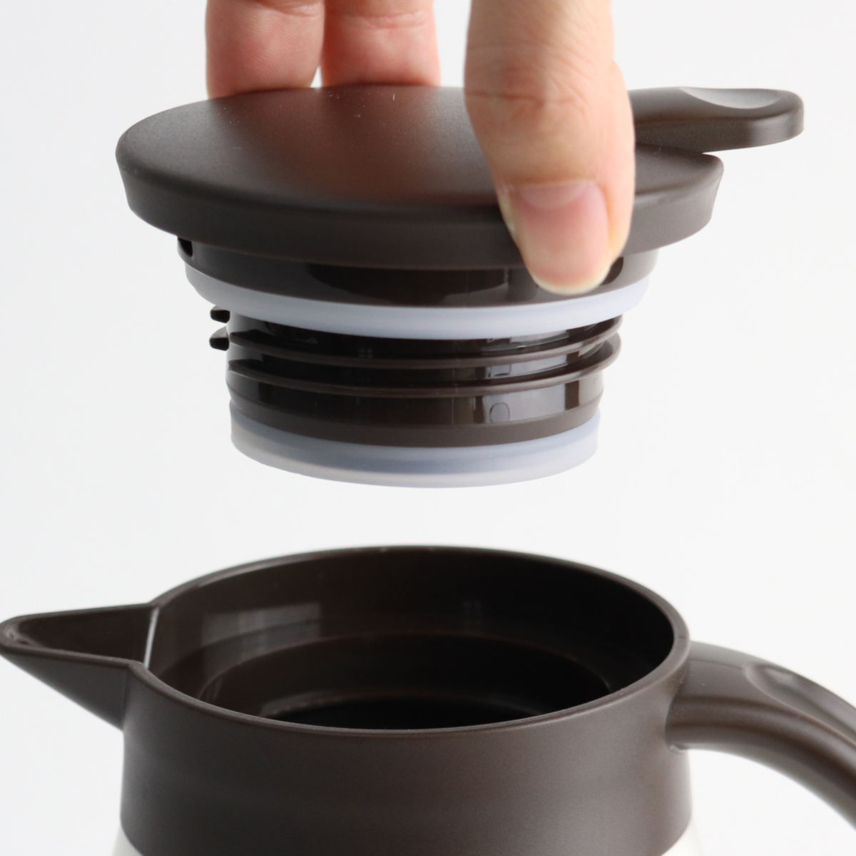 卓上ポット 1L 保温 保冷 エコット テーブルポット ステンレス製 ( ステンレスポット 保温ポット 保冷ポット 真空二重構造 ステンレス お湯割り 魔法瓶 )