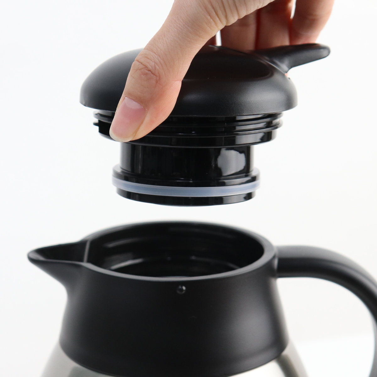 卓上ポット 1.2L 保温 保冷 イーシス テーブルポット ステンレス製 ( ステンレスポット 保温ポット 保冷ポット 押すだけ 真空二重構造 お湯割り 魔法瓶 )